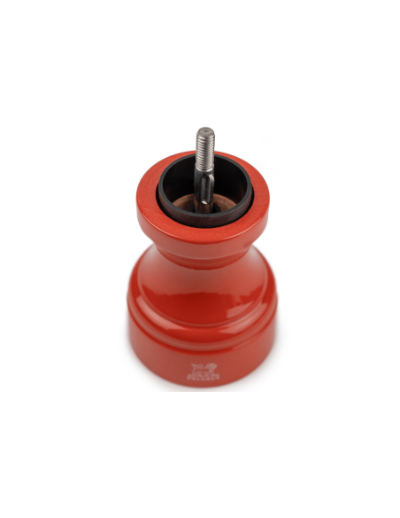 Peugeot Bistro manuelle Pfeffermühle aus terracottafarben lackiertem Buchenholz 10cm