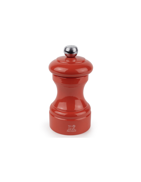Molinillo de pimienta manual Peugeot Bistro en madera de haya lacada terracota 10cm