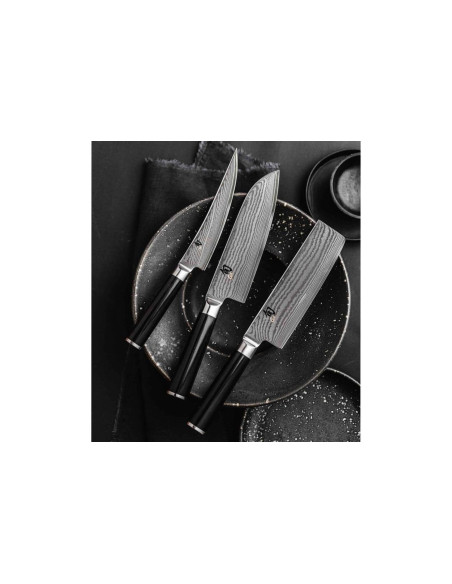 Faca para chef Kai Shun Classic Damascus Lâmina de aço de alta qualidade com 25,5 cm