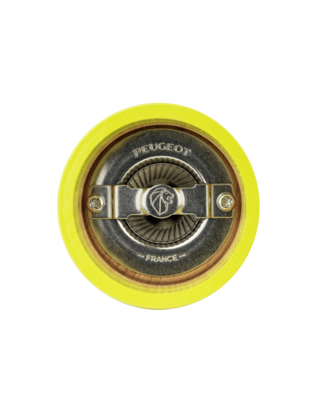 Molinillo de sal en seco manual Peugeot Bistro en madera lacada pistacho 10cm