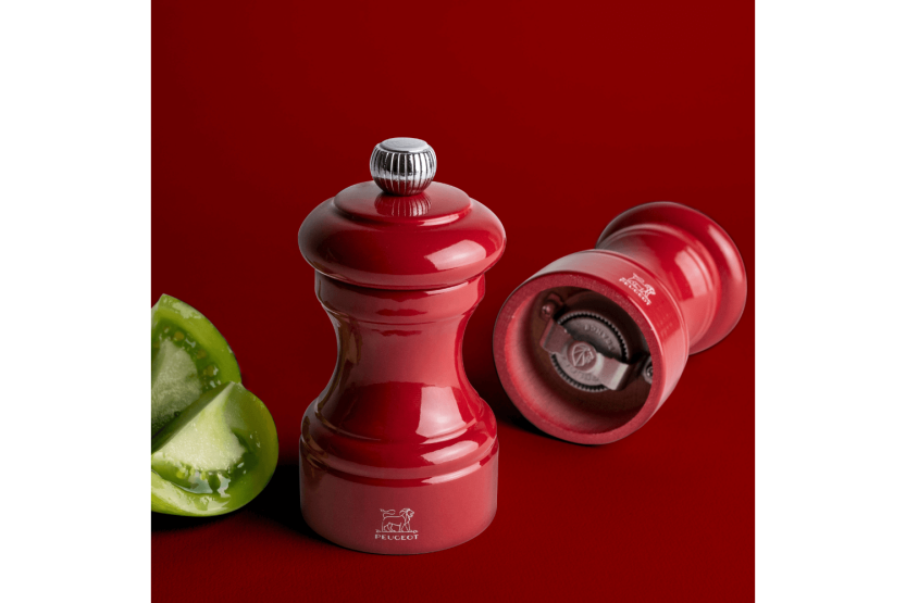 Peugeot Bistro macina sale a secco manuale in legno laccato rosso passione 10 cm