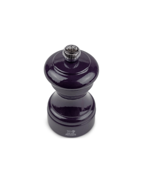 Molinillo de pimienta manual Peugeot Bistro en madera lacada berenjena 10cm
