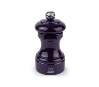 Molinillo de pimienta manual Peugeot Bistro en madera lacada berenjena 10cm