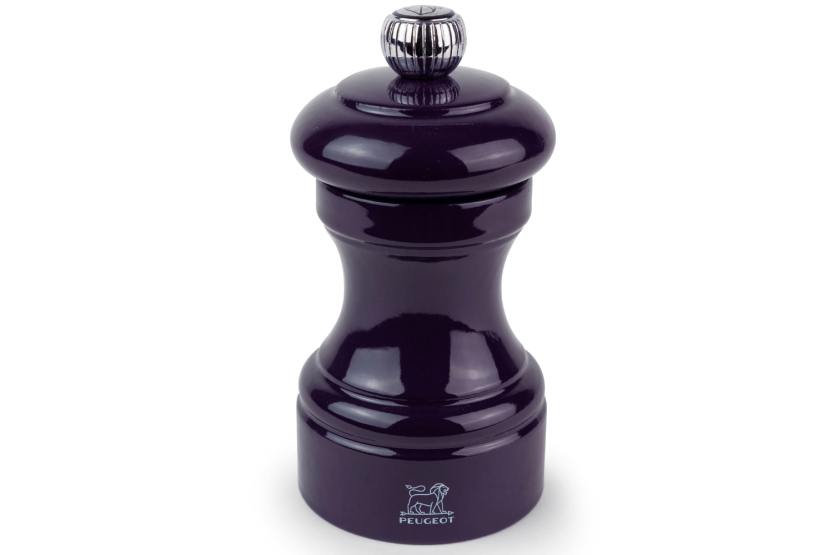 Molinillo de pimienta manual Peugeot Bistro en madera lacada berenjena 10cm