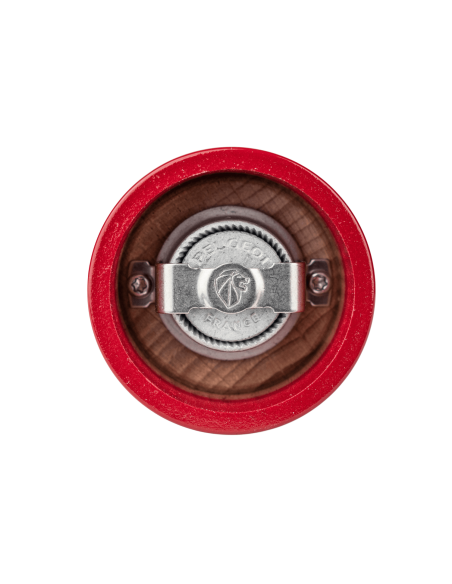 Peugeot Bistro manuelle Pfeffermühle aus rot lackiertem Buchenholz Passionsfrucht 10cm