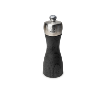 Moinho de sal manual Peugeot Fidji em madeira de faia e aço inoxidável, coleção grafite 15cm