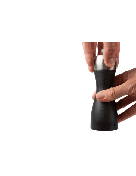 Macinapepe manuale Peugeot Fidji in legno di faggio e acciaio inox, collezione graphite 15 cm