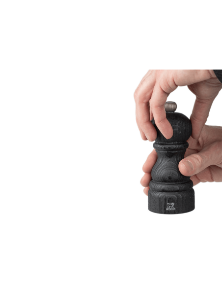 Peugeot Bistro Nature Black macinapepe manuale in legno riciclato nero 10 cm