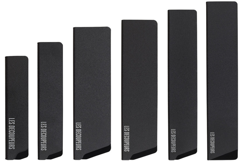 Set of 6 Les Découpeurs universal protective sheaths for kitchen knives