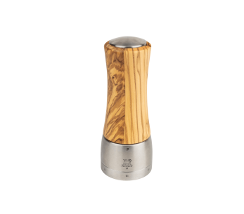 Molinillo de pimienta manual Peugeot Madras U'Select de madera de olivo y acero inoxidable