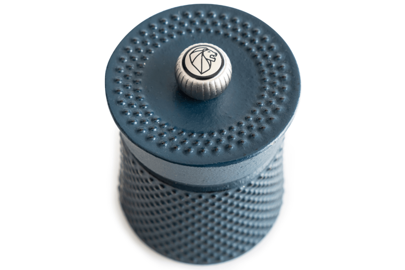 Peugeot Bali Fonte blue cast iron manual pepper mill 8cm