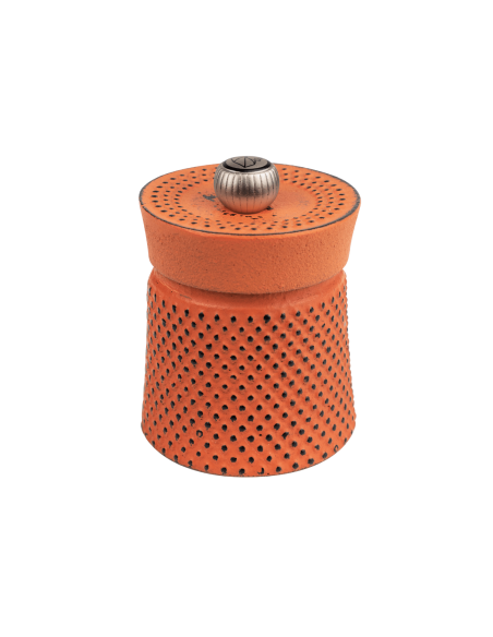 Peugeot Bali manuelle Pfeffermühle aus Gusseisen orange 8cm