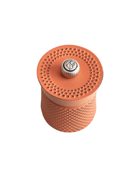 Peugeot Bali cast-iron orange manual pepper mill 8cm