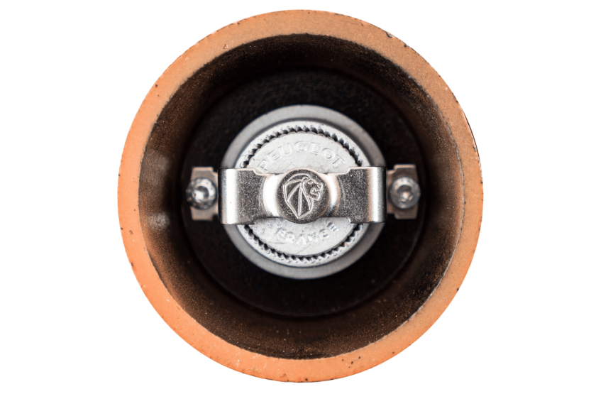 Peugeot Bali cast-iron orange manual pepper mill 8cm