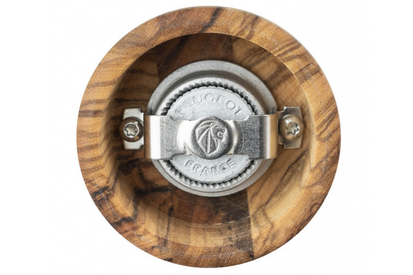 Molinillo de pimienta manual Peugeot Fidji de madera de olivo y acero inoxidable