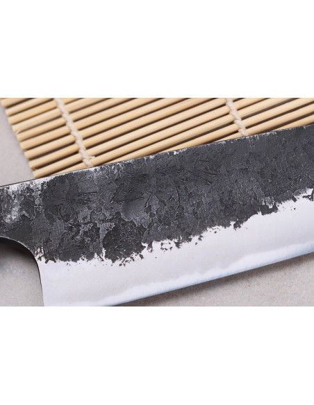 Naoki Mazaki WS2 Black Nashiji 18 cm japansk håndlavet gyuto-kniv