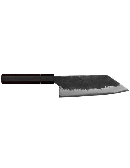 Naoki Mazaki WS2 Black Nashiji 16,5 cm japansk handgjord bunkakniv