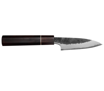 Naoki Mazaki WS2 Black Nashiji 9 cm japansk håndlaget skrællekniv