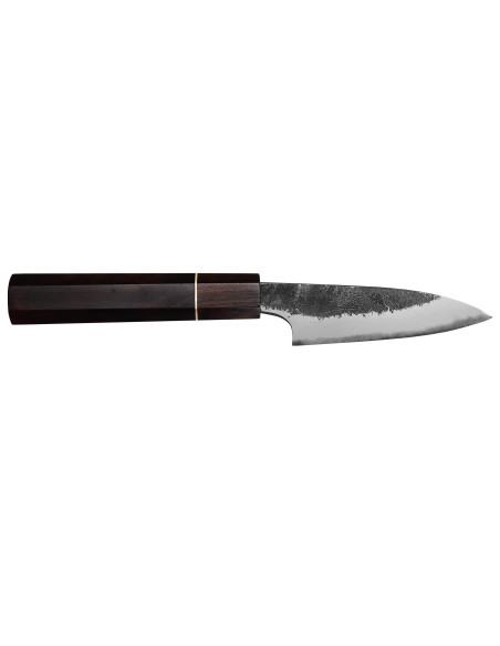 Naoki Mazaki WS2 Black Nashiji 9cm japansk handgjord skalkniv