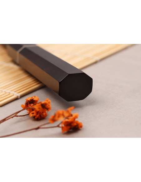 Naoki Mazaki WS2 Black Nashiji 9cm Japanese handmade paring knife