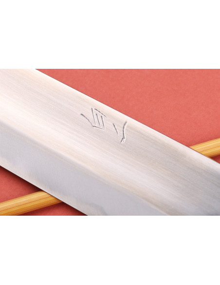 Naoki Mazaki WS2 lucidato 24cm sujihiki coltello giapponese artigianale