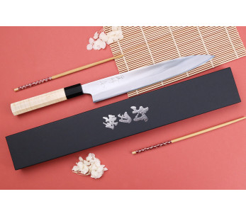 Naoki Mazaki WS2 24cm sujihiki gepolijst Japans handwerkmes 2