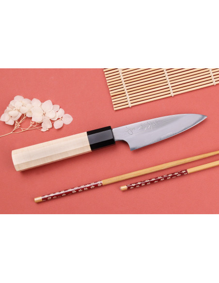 Naoki Mazaki WS2 kiillotettu japanilainen 9cm kuorintaveitsi