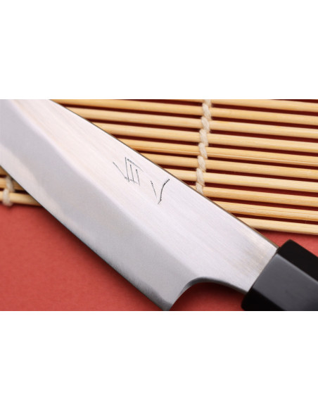 Faca de aparar japonesa polida Naoki Mazaki WS2 de 9 cm