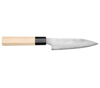 cuchillo universal japonesa artesanal Naoki Mazaki WS2 pulida 12cm