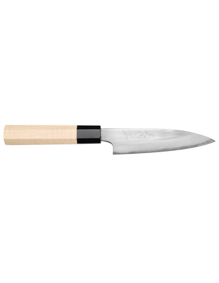cuchillo universal japonesa artesanal Naoki Mazaki WS2 pulida 12cm