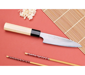 Faca universal japonesa de 12 cm polida Naoki Mazaki WS2 2