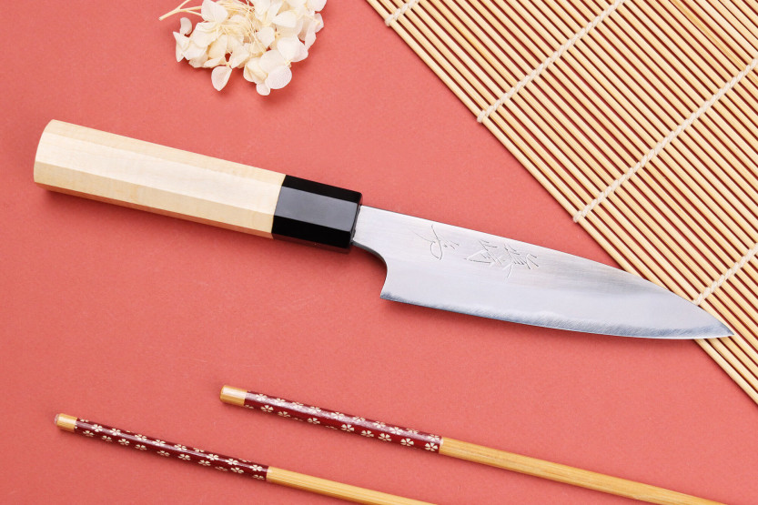 cuchillo universal japonesa artesanal Naoki Mazaki WS2 pulida 12cm