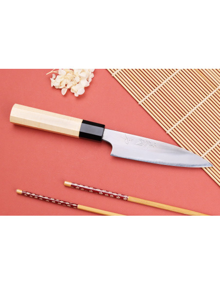 Faca universal japonesa de 12 cm polida Naoki Mazaki WS2