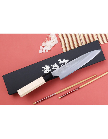 Naoki Mazaki WS2 kiillotettu 15cm japanilainen käsityö Universal veitsi
