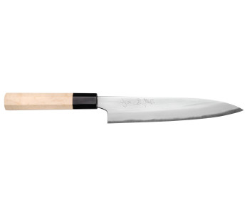 Faca universal japonesa polida Naoki Mazaki WS2 de 18 cm
