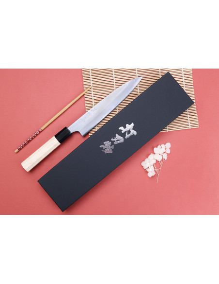 cuchillo universal japonesa artesanal pulida Naoki Mazaki WS2 de 18cm