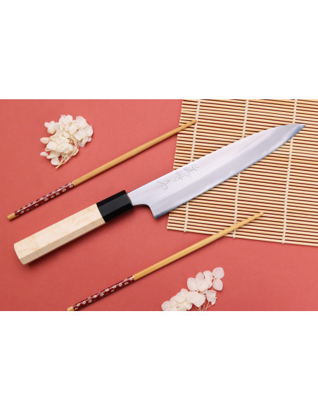 Universalmesser 18cm japanisch handgefertigt Naoki Mazaki WS2 poliert