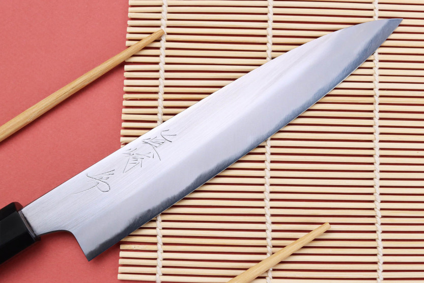 cuchillo universal japonesa artesanal pulida Naoki Mazaki WS2 de 18cm