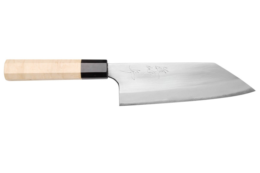 16,5 cm Naoki Mazaki WS2 poleret japansk håndlavet bunka-kniv