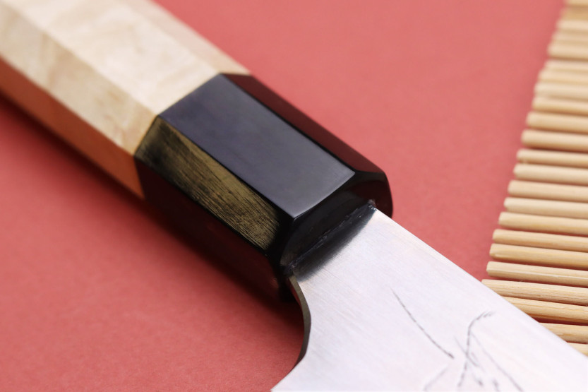 16,5cm Naoki Mazaki WS2 polerad japansk handgjord bunka-kniv
