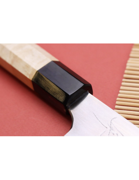 16,5cm Naoki Mazaki WS2 gepolijst Japans handgemaakt bunka mes