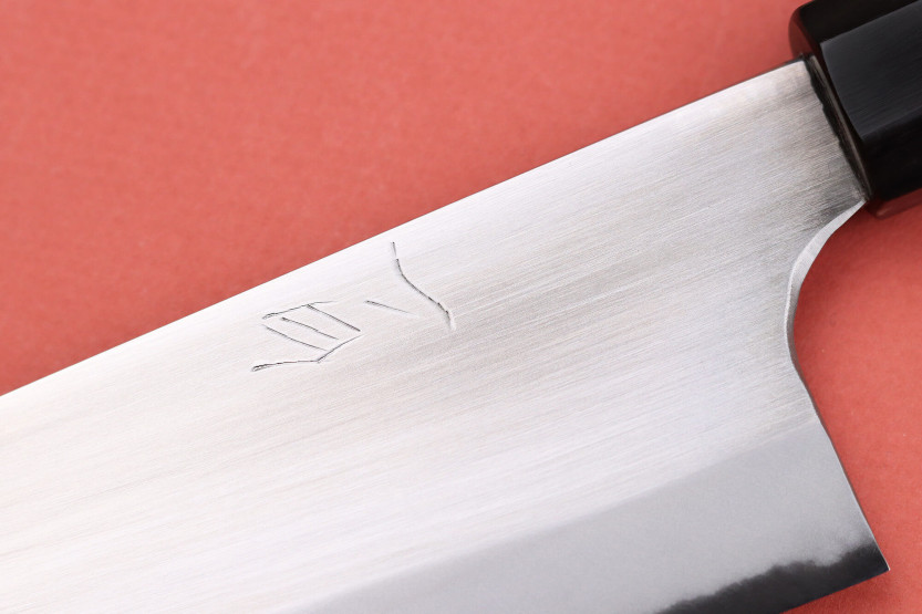 16,5 cm Naoki Mazaki WS2 polert japansk håndlaget bunka-kniv