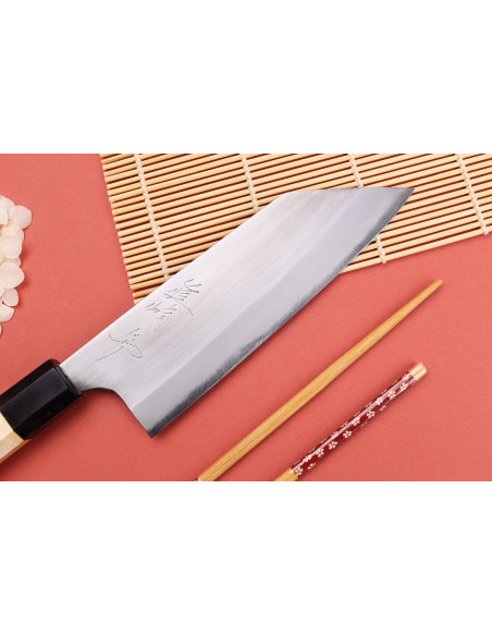 16,5cm Naoki Mazaki WS2 gepolijst Japans handgemaakt bunka mes