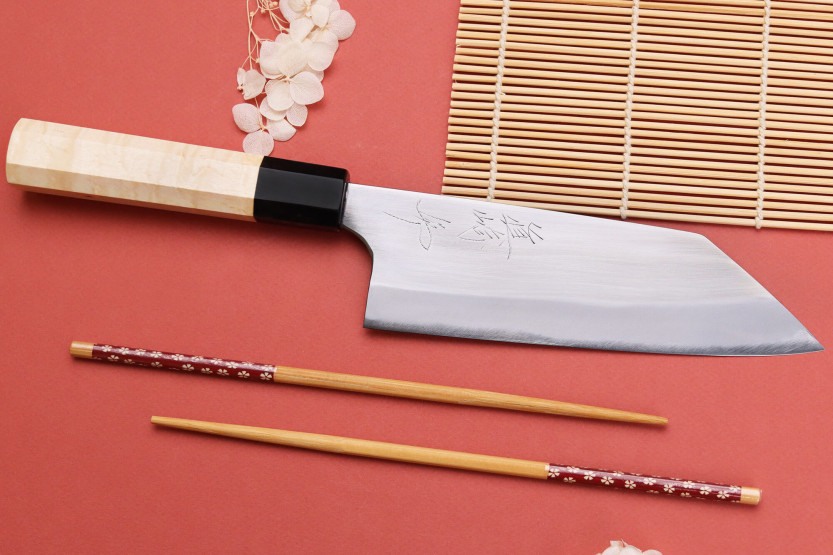 16,5 cm Naoki Mazaki WS2 coltello bunka giapponese lucidato a mano