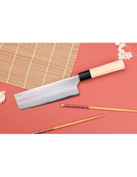 nakiri kniv 16,5cm japansk hantverkare Naoki Mazaki WS2 poly