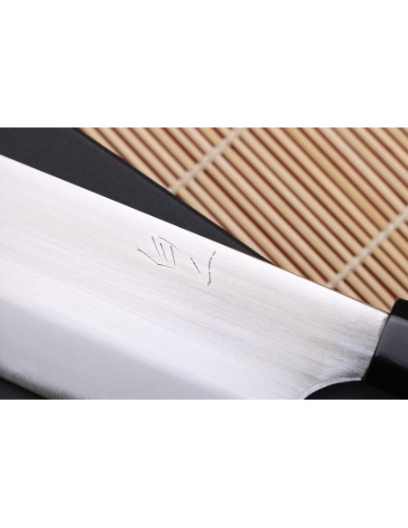 nakiri kniv 16,5cm japonais artisanal Naoki Mazaki WS2 poly