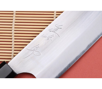 cuchillo nakiri 16,5cm japonais artisanal Naoki Mazaki WS2 poly 2