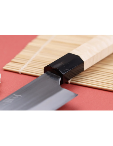 Coltello da chef giapponese da 18 cm Naoki Mazaki WS2 lucidato a mano