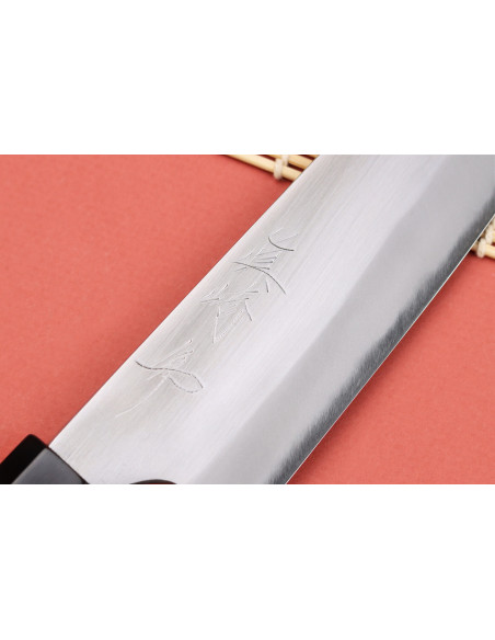 Cuchillo de cocinero japonés de 18cm Naoki Mazaki WS2 pulido hecho a mano