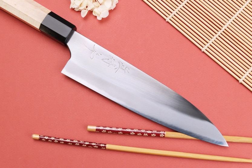 18cm Naoki Mazaki WS2 polerad japansk handgjord kockkniv